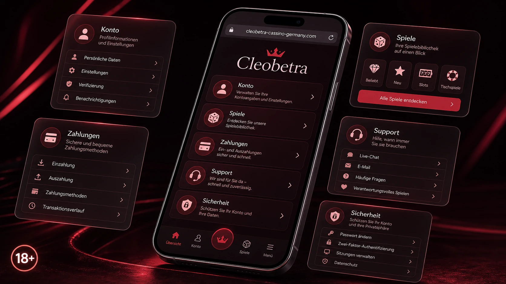 Funktionen der Cleobetra Mobile App