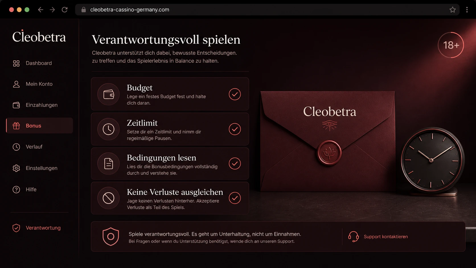 Verantwortungsvolle Nutzung von Bonusangeboten